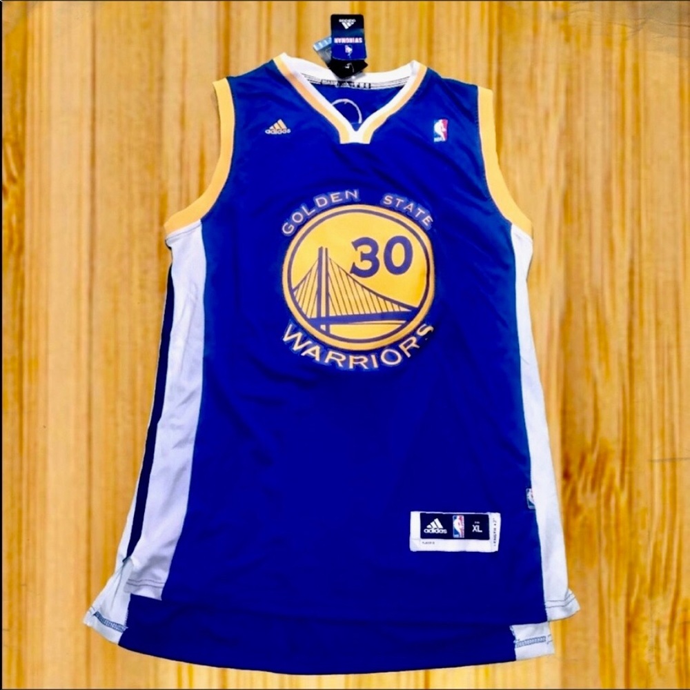 NWT Stephen Curry Royal Player ADIDAS Jersey - Picture 4 of 7